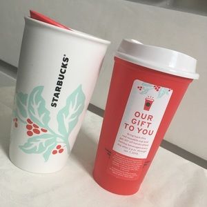 NWT Starbucks Holiday Travel Tumblers!